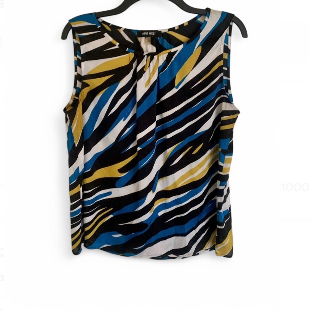 Nine West Women's Multicolor Sleeveless Blouse